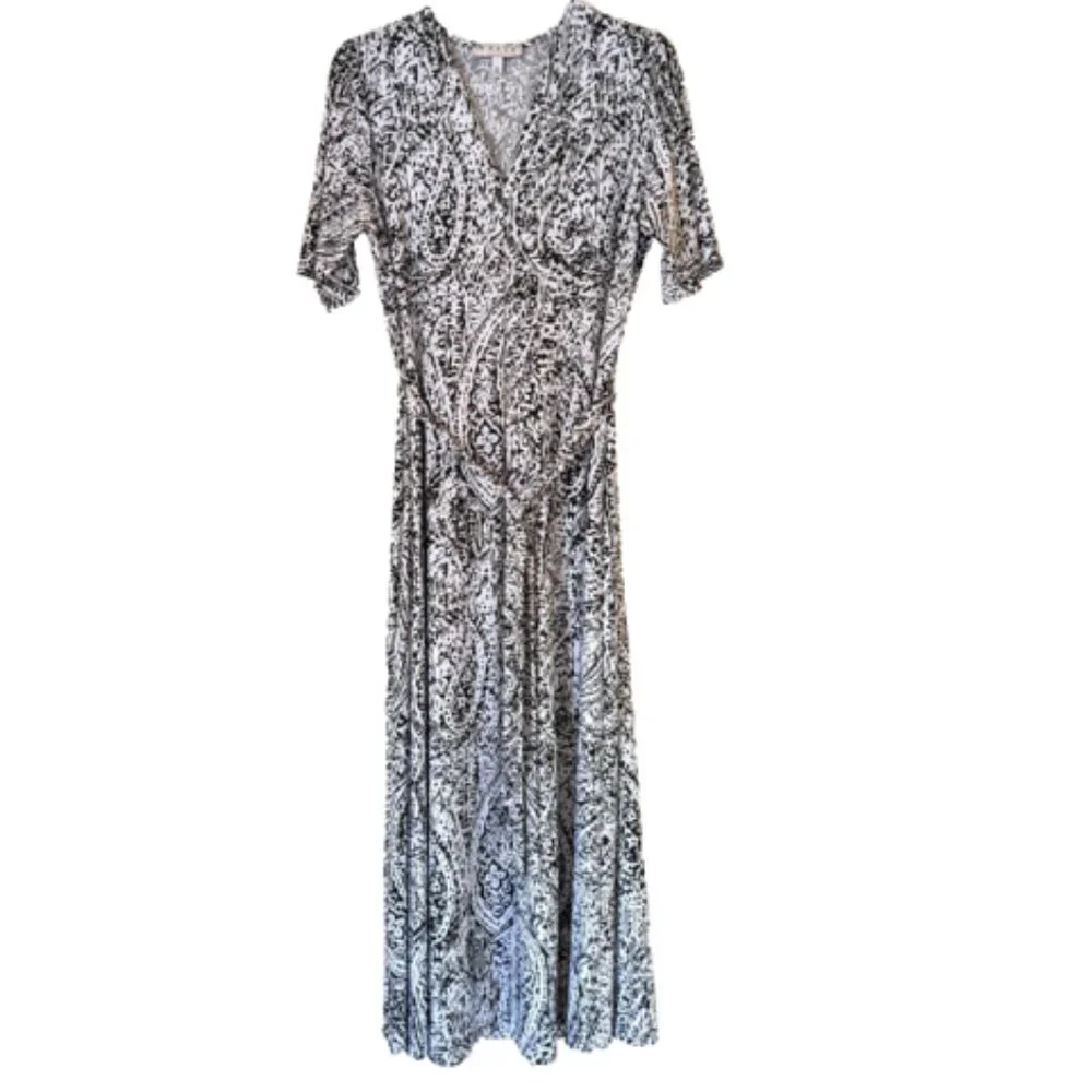 CHAUS New York Women's Long Dress Dinner Bohemia Cocktail Dress Green Be… - Picture 12 of 12